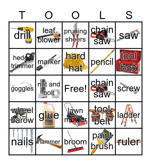 MVALP Tools Bingo Card