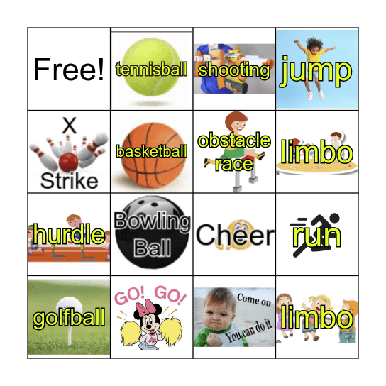 Oz worldcup BINGO Card