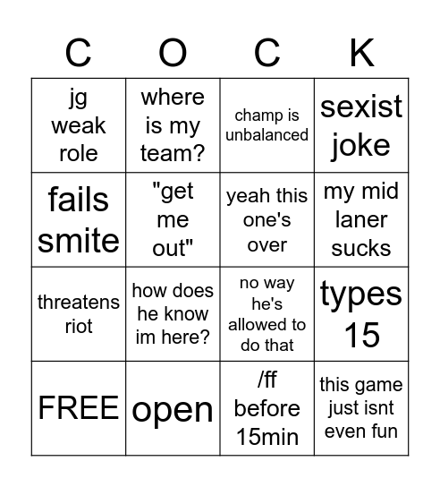 EVAN BINGO V2 Bingo Card