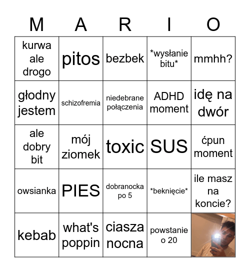 Marcin Bingo Card