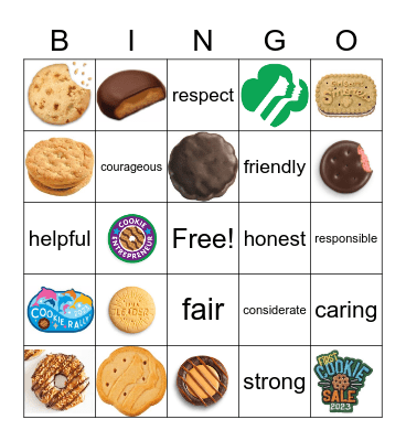 Girl Scout Cookie Bingo! Bingo Card