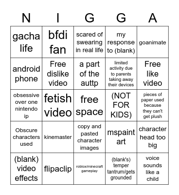 autistic child productions bingo Card