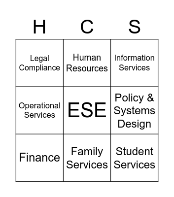 "Compliance" Landscape Bingo Card