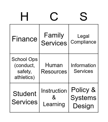 "Compliance" Landscape Bingo Card