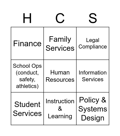 "Compliance" Landscape Bingo Card