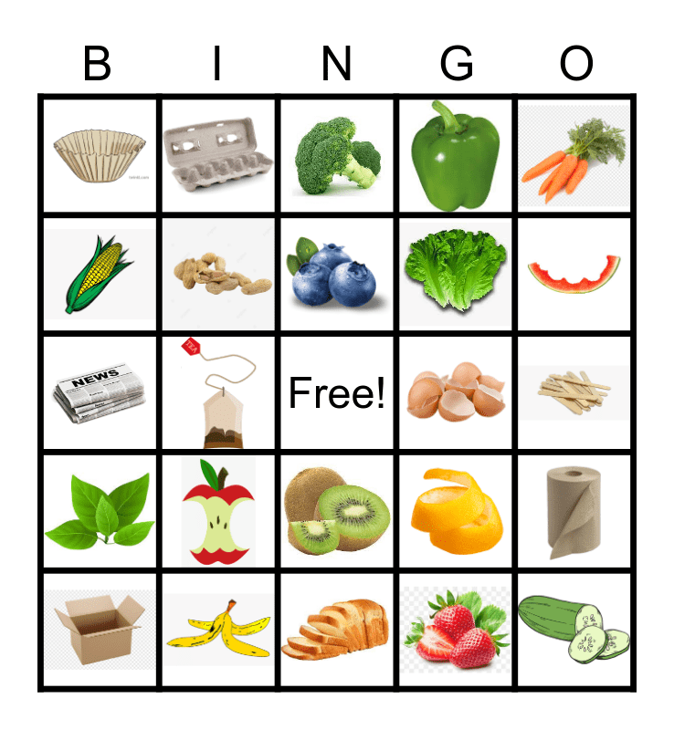 Compost Bingo Card