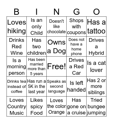 HOLIDAY BINGO Card