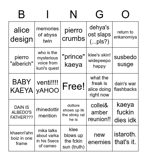 3.5 jensi libstrim Bingo Card