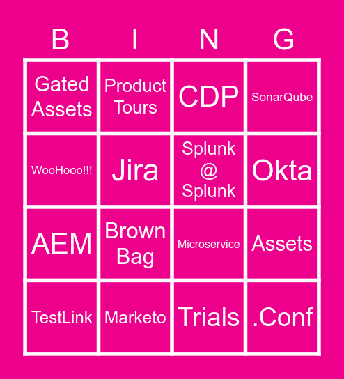 Growth Engineering Happy Hour Bingo Card