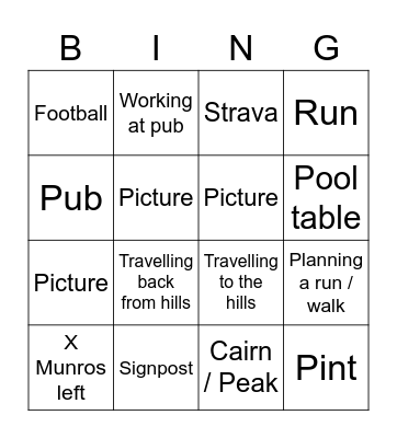 Danny Saunders Instagram Story Bingo Card