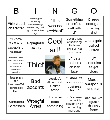 Murder She Wrote: Ultimate Bingo Card