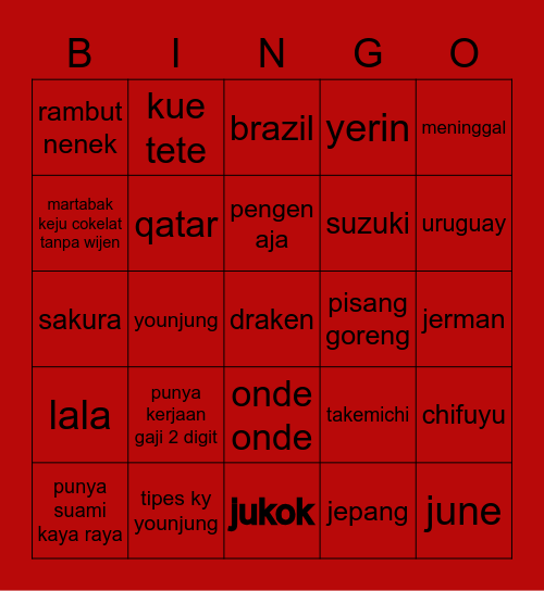 🌸💖 minya 💖🌸 Bingo Card