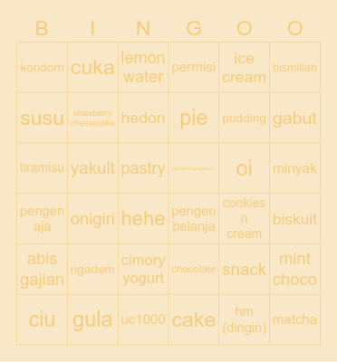 s Bingo Card