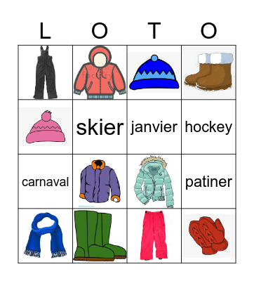 lotto Feb. 17 2023 hiver Bingo Card