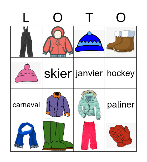 lotto Feb. 17 2023 hiver Bingo Card