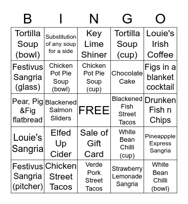 New Item Sales Bingo  Bingo Card