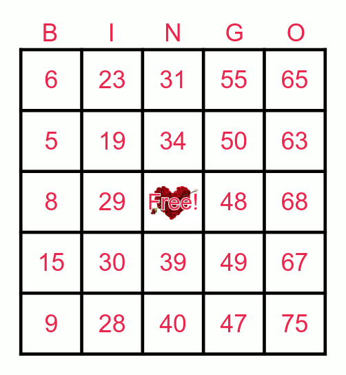 Fri-Yay BINGO...February 2023 Bingo Card