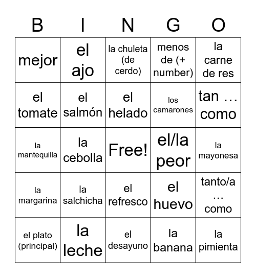 Bingo Card