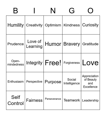 P2 Bingo Card