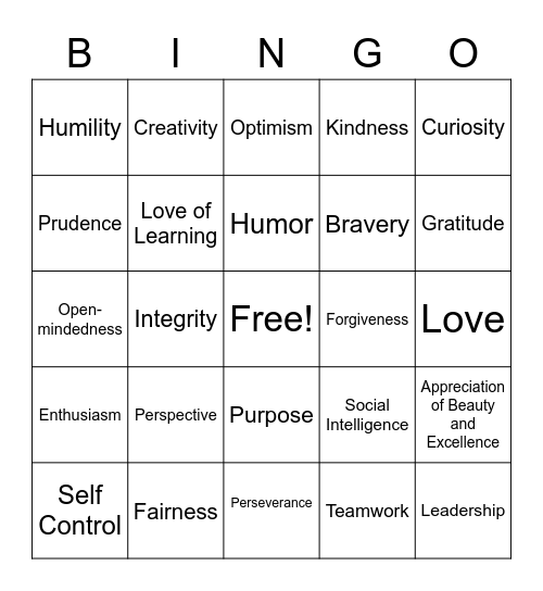 P2 Bingo Card