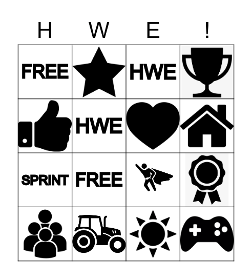 RECOGNITION BINGO Card