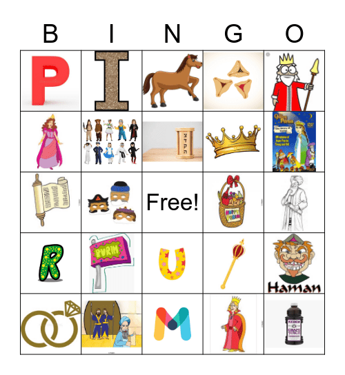 PURIM BINGO Card