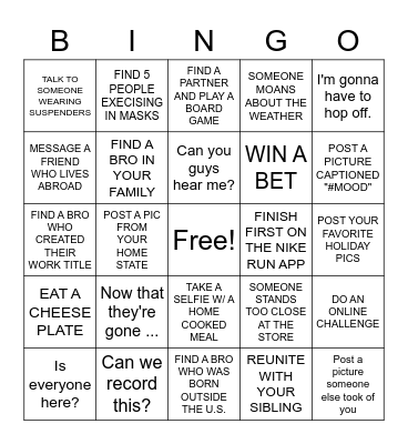 SLACK BINGO Card
