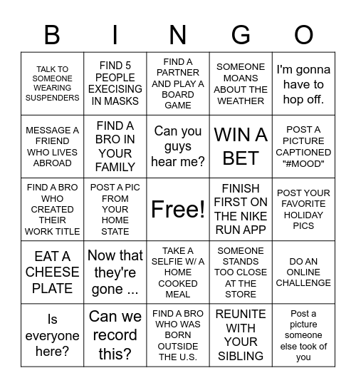 SLACK BINGO Card