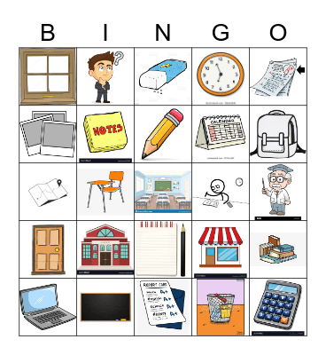 Basic German Nouns Bingo Card