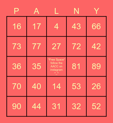 Pan Asian Lunar New Year Bingo Card