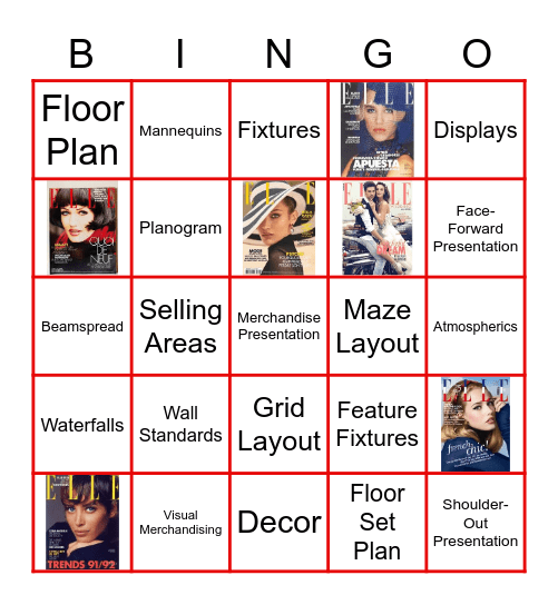 Visual Merchandising Bingo Card