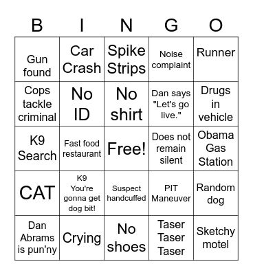 OP Live Bingo Card