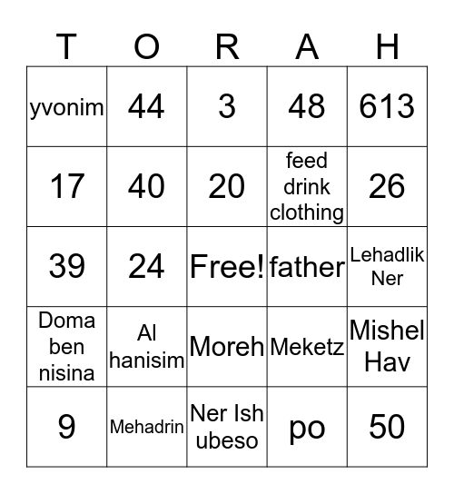 Chanukah Somayach!!                                      Happy Chanukah!! Bingo Card