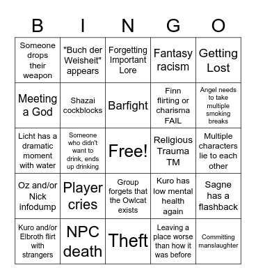 Koronis Group PnP Bingo Card
