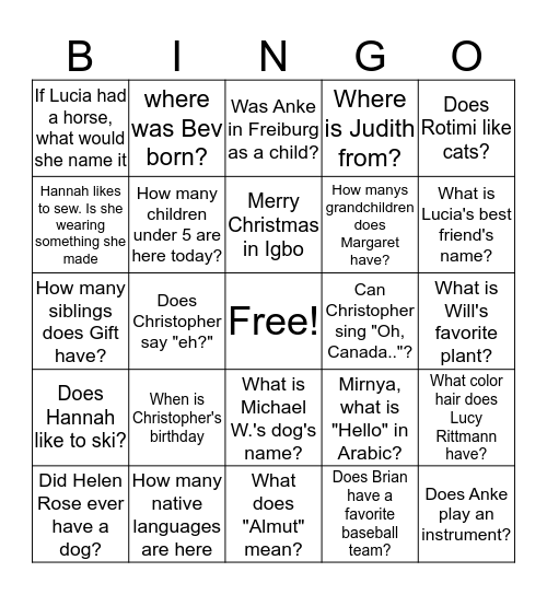 ACF Get-to-know-the Parsons-in-Christmas---2015 BINGO Card