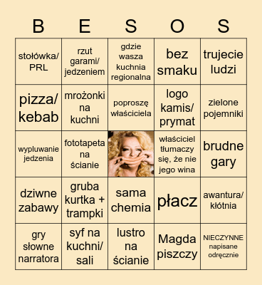 KUCHENNE REWOLUCJE Bingo Card