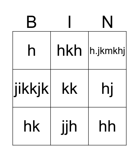 zinsontleding Bingo Card