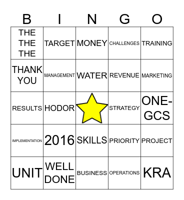 B*LLSH*T BINGO Card