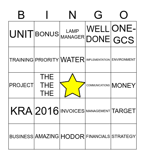 B*LLSH*T BINGO Card