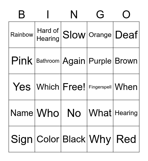 CMD 205 Midterm Review Bingo Card