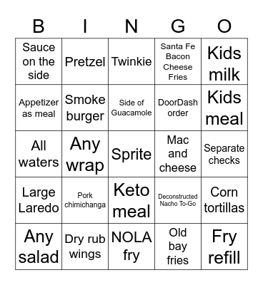 Agave BINGO Card