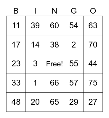 Vaporeon 282 Bingo Card