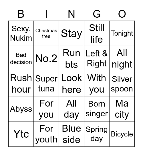 2014_Anushka Bingo Card