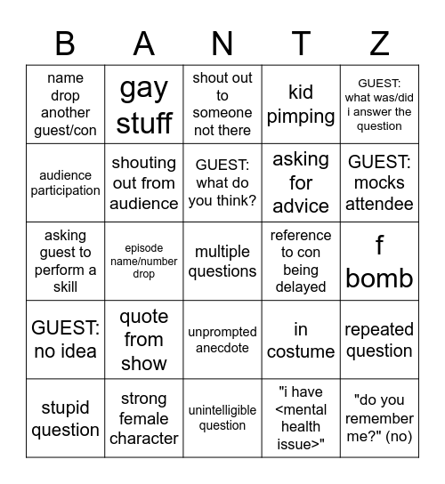 Bingo Card