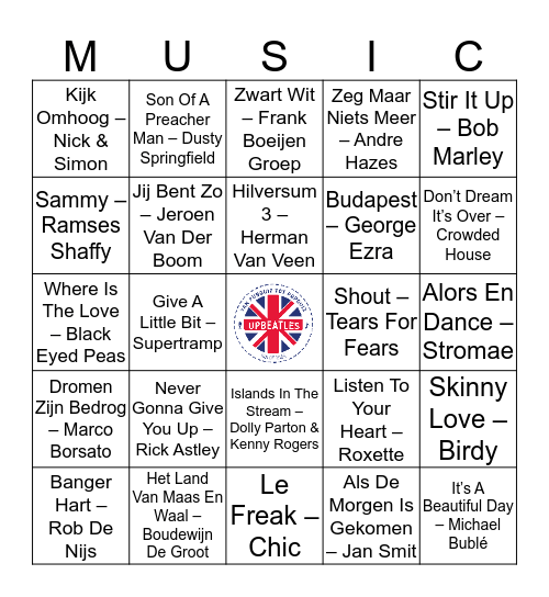 408 Bingo Card