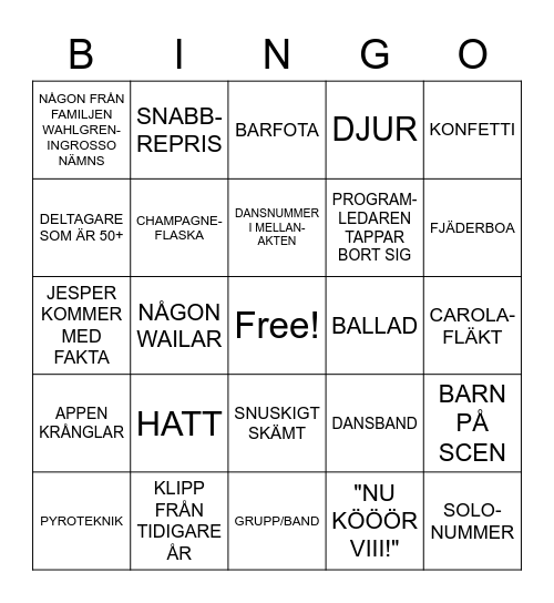 MELLO-BINGO 2023 Bingo Card