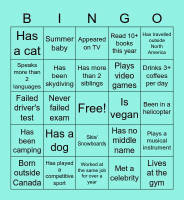 Opening Gala People Bingo Card