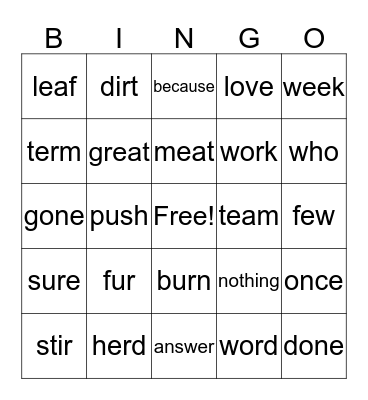 SIPPs Review lessons 18-20 Bingo Card