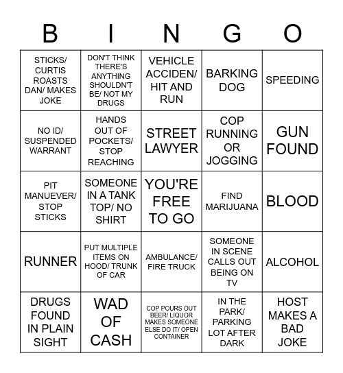 OP LIVE Bingo Card