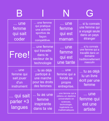 IWD - 2023 Bingo Card